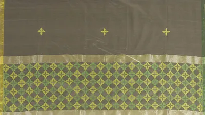Handloom Kadwa Booti With Silk Thread Dupatta. Silk / Cotton -DUP-016A