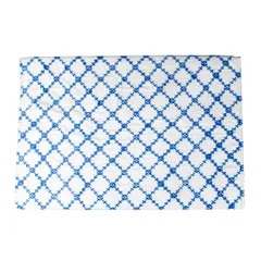 Blue And White Designer Taat Wool Document Folder