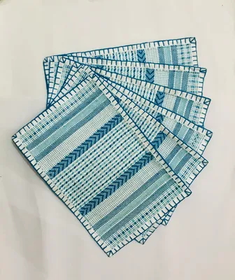 Table Placemat Pack of 6 (Blue)