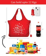 Reusable And Foldable, Eco Friendly Bag In Green