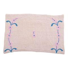 Set Of 4 Jute Table Placemat With Chikankari Embroidery