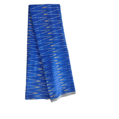 Blue Ikkat Fabric-014