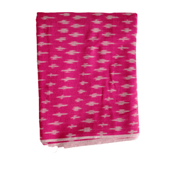 Pink Ikkat Fabric-016