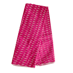 Pink Ikkat Fabric-016