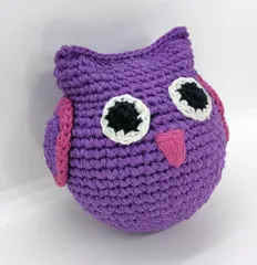 Handmade Crochet Stress Ball - Owl (Pack Of 3)
