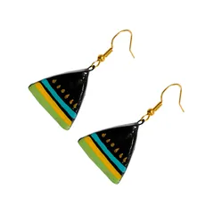 Multicoloured Terracotta Earrings (Geometrical Collection)