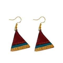 Triangular Terracotta Earrings ( Geometrical Collection)