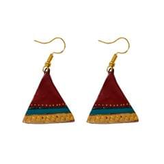 Triangular Terracotta Earrings ( Geometrical Collection)
