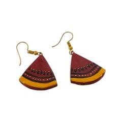 Red Terracotta Earrings (Geometrical Collections)