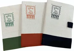 Handcrafted Handmade Paper Diary| Warli print Motif-1