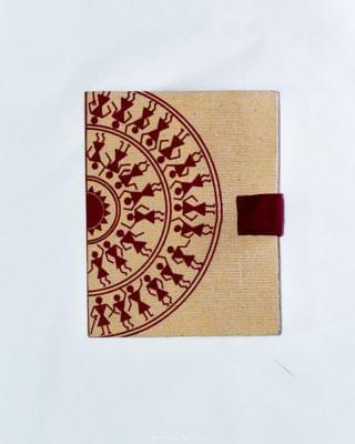 Handmade Small Paper Diary Semi-circle Warli Design