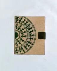 Handmade Fabric Cover Diary| Warli print - Half circle Design