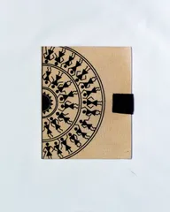 Handmade Fabric Cover Diary| Warli print - Half circle Design