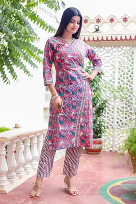 New Attractive Straight Kurti With Pant