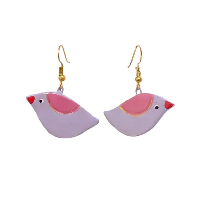 Bird shaped funky earrings