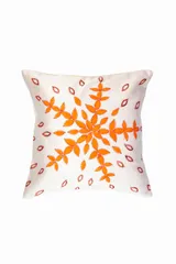 CUSHION COVER WITH RUNNING STITCH WORK