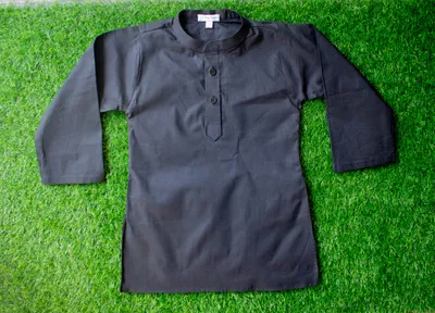 Black boy Cotton Kurta by TINYTOONS