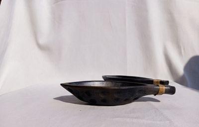 Terracotta by Sachii "Longpi Black Pottery 'Matsya' Serving Bowl"