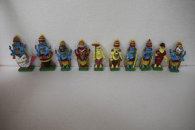 Dasavatharam Kondapalli Wooden Showpieces Set