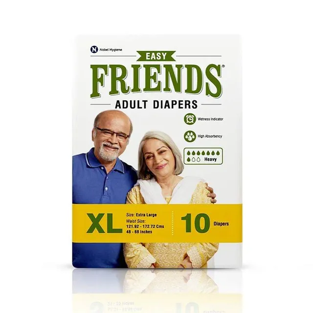 Friends Easy Adult Diapers XL : 10 Units