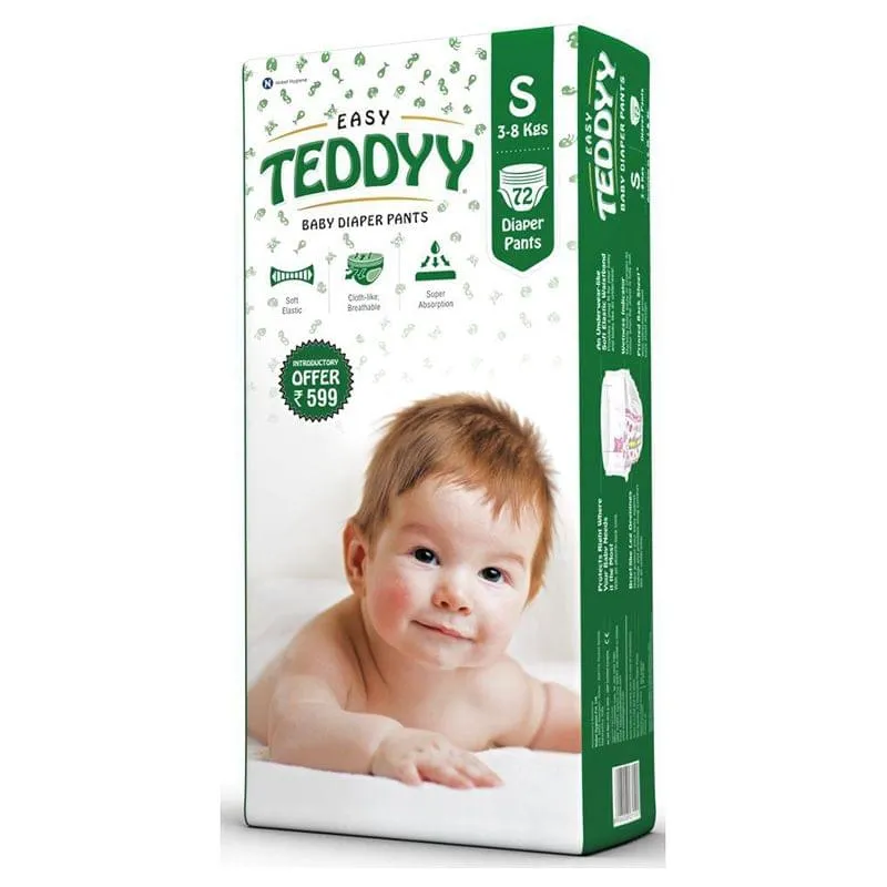 Buy TEDDYY BABY DIAPERS PANTS EASY MEDIUM 34S Online  Get Upto 60 OFF at  PharmEasy