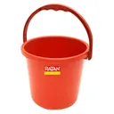 Ratan Hard Plastic Strong Buckets Red : 16 Ltr