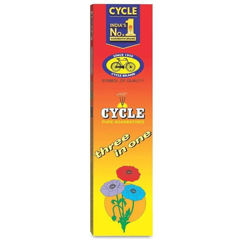 Cycle Pure Agarbattis Three In One : 105 Gm (Free : Match Box)