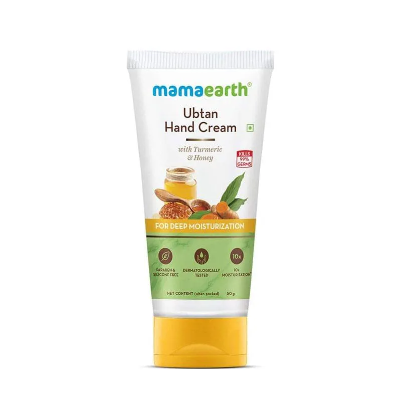 Mamaearth Ubtan Hand Cream For Deep Moisturization : 50 Gm