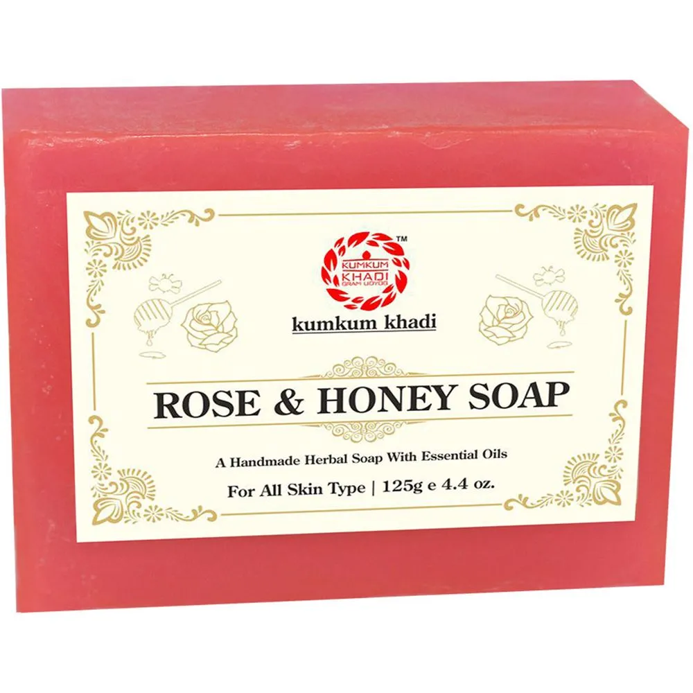 Khadi Rose & Honey Soap : 125 Gm