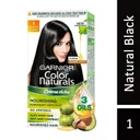Garnier Color Naturals Creme Riche Natural Black : 35ml + 30gm