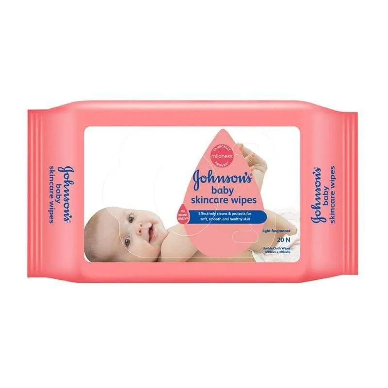 Johnson'S Baby Skincare Wipes : 20 Wipes
