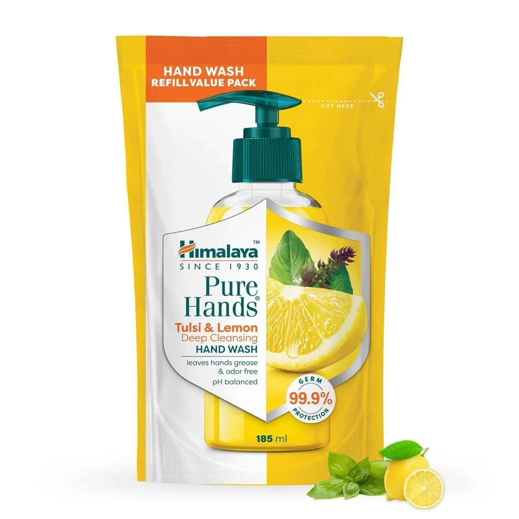 Himalaya Pure Hands Tulsi And Lemon Deep Cleansing Hand Wash : 185 Ml