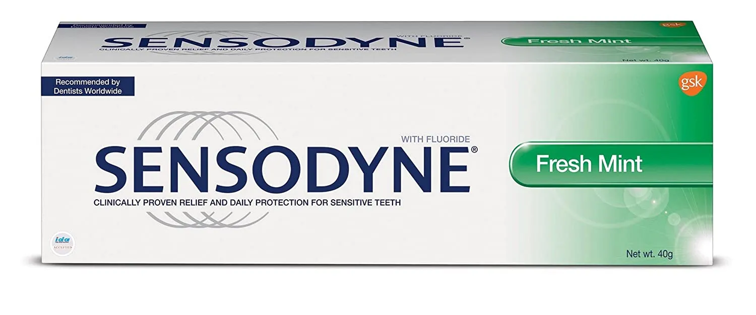 Sensodyne Sensitivity Relife Fresh Mint with Mint Flavour Toothpaste : 40gm