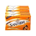 Santoor Soap Sandal & Turmeric : 4 x 125 Gm #