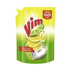 Vim Liquid Lemon Pouch Refill : 2 Ltr #