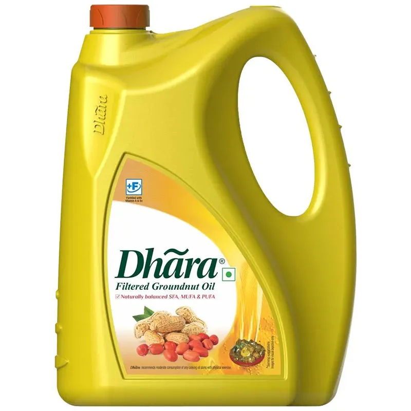 Dhara Groundnut Oil Can : 5 Ltr #
