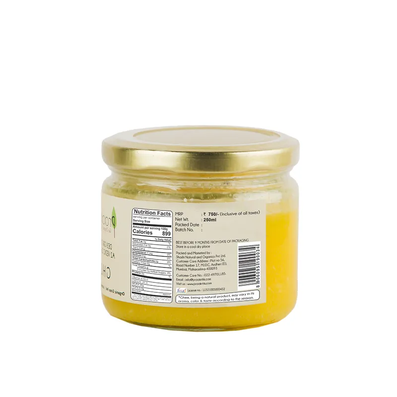 Praakritik Organic Ghee : 250 ml