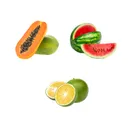 Fruit Combo - Papaya (1.5 Kg-2.5 Kg), Watermelon (1 kg-1.8 kg), Mosambi (500 Gm)