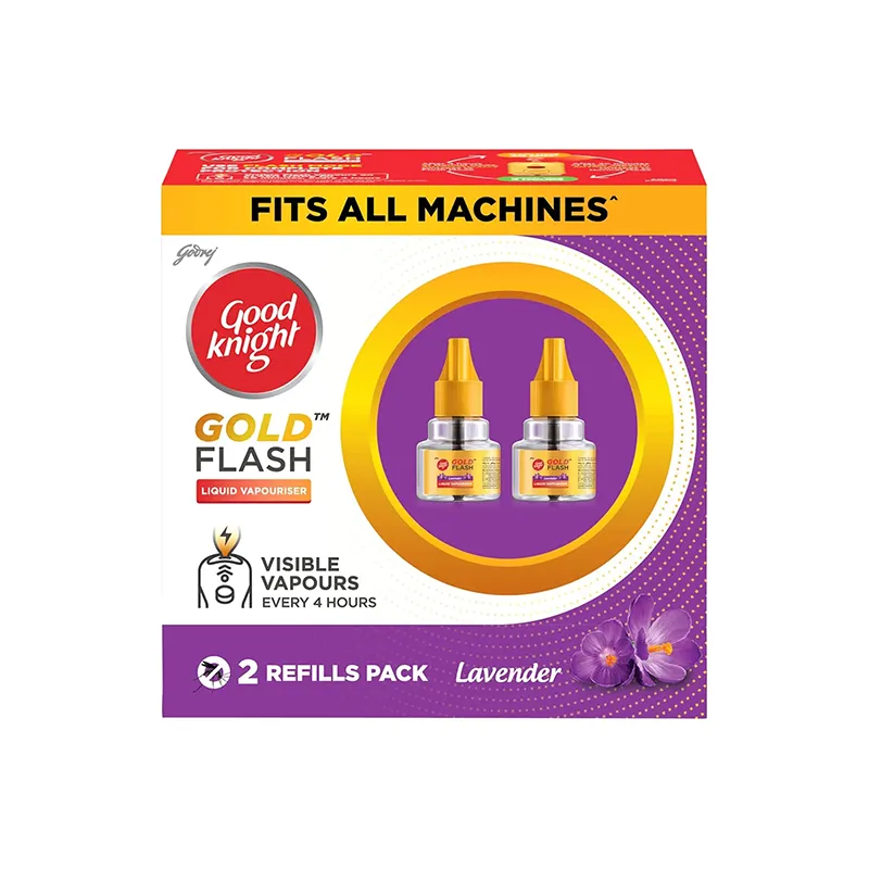 Good Knight Gold Flash Lavender Mosquito Repellent Refill : 45 Ml (Pack Of 2)
