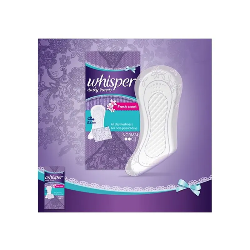 Whisper Daily Liners Fresh Scent Clean & Fresh Normal : 20 N