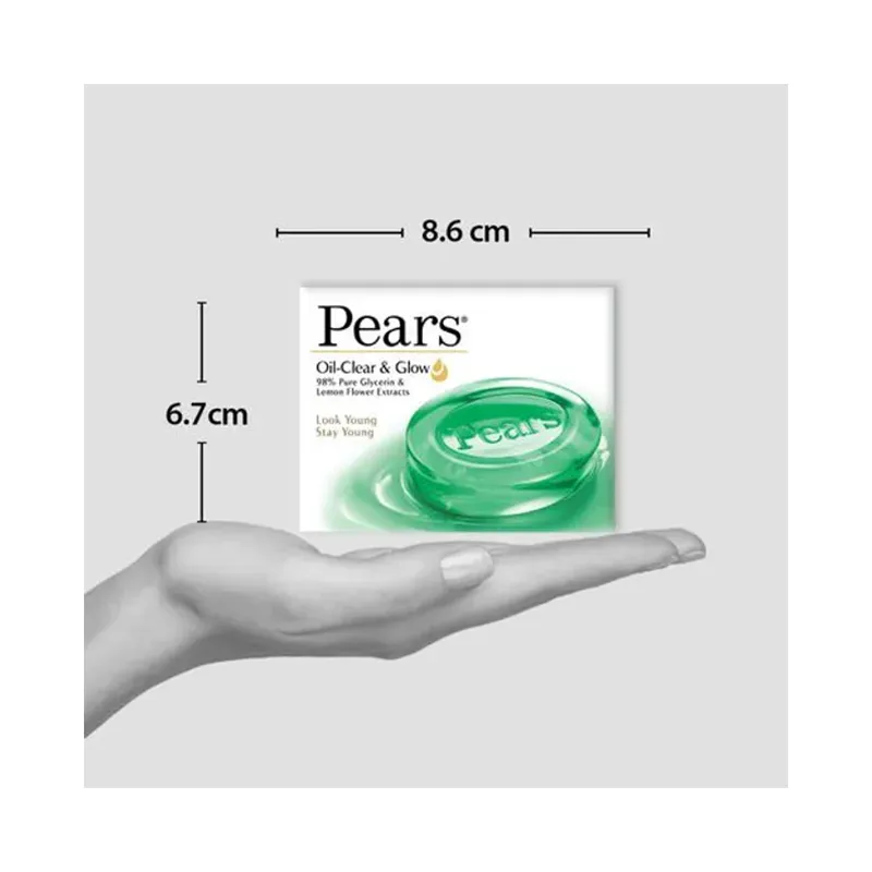 Pears Oil Clear Glow Bathing Soap : 75 Gm