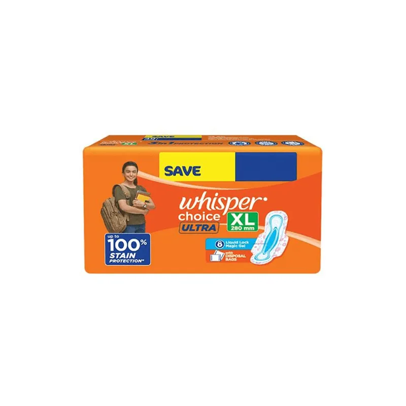 Whisper Choice Ultra Xl 280Mm 100 % Stain Protection : 40 Pads