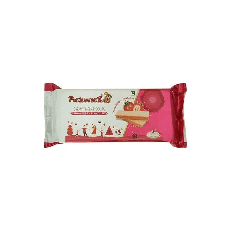 Pickwick Creamy Wafer Biscuits Strawberry Flavour