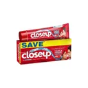Closeup Toothpaste Red Hot : 2 x 150 Gm #