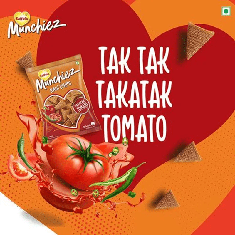 Saffola Munchiez Ragi Chips Takatak Tomato