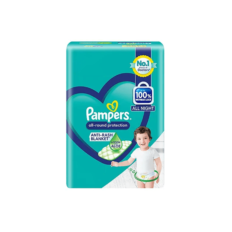 Pampers All Round Protection Lotion With Aloe Daiper Pants XXl