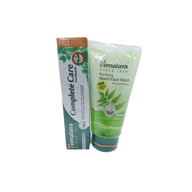 Himalaya Purifying Neem Face Wash : 150 Ml With Free Himalaya Complete Care Toothpaste : 80 Gm