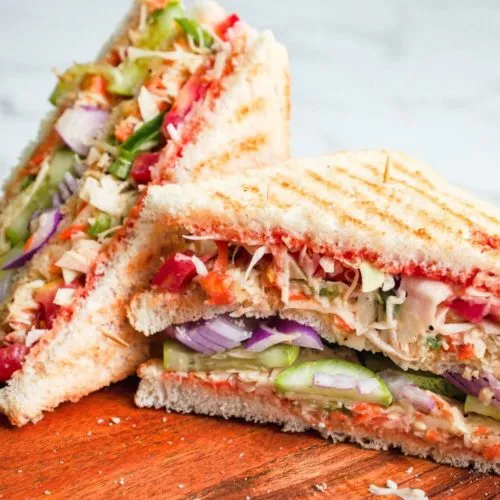 Mini Veg Club Sandwich
