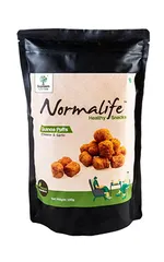 Supreem Super Foods  Normalife™ Gluten Free Indian Fava Beans - Chatpata Masala Snack &  Quinoa Puffs - Roasted Puffs Snack with Cheese & Garlic 100 gms  - Combo Pack of 2