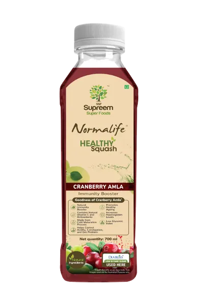 Supreem Super Foods  Normalife™ Cranberry Amla Healthy Squash 700ml